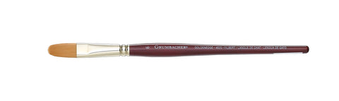 Grumbacher Goldenedge Golden Toray Filbert Watercolor Brush, Synthetic Bristles, Size 6 (4625.6)