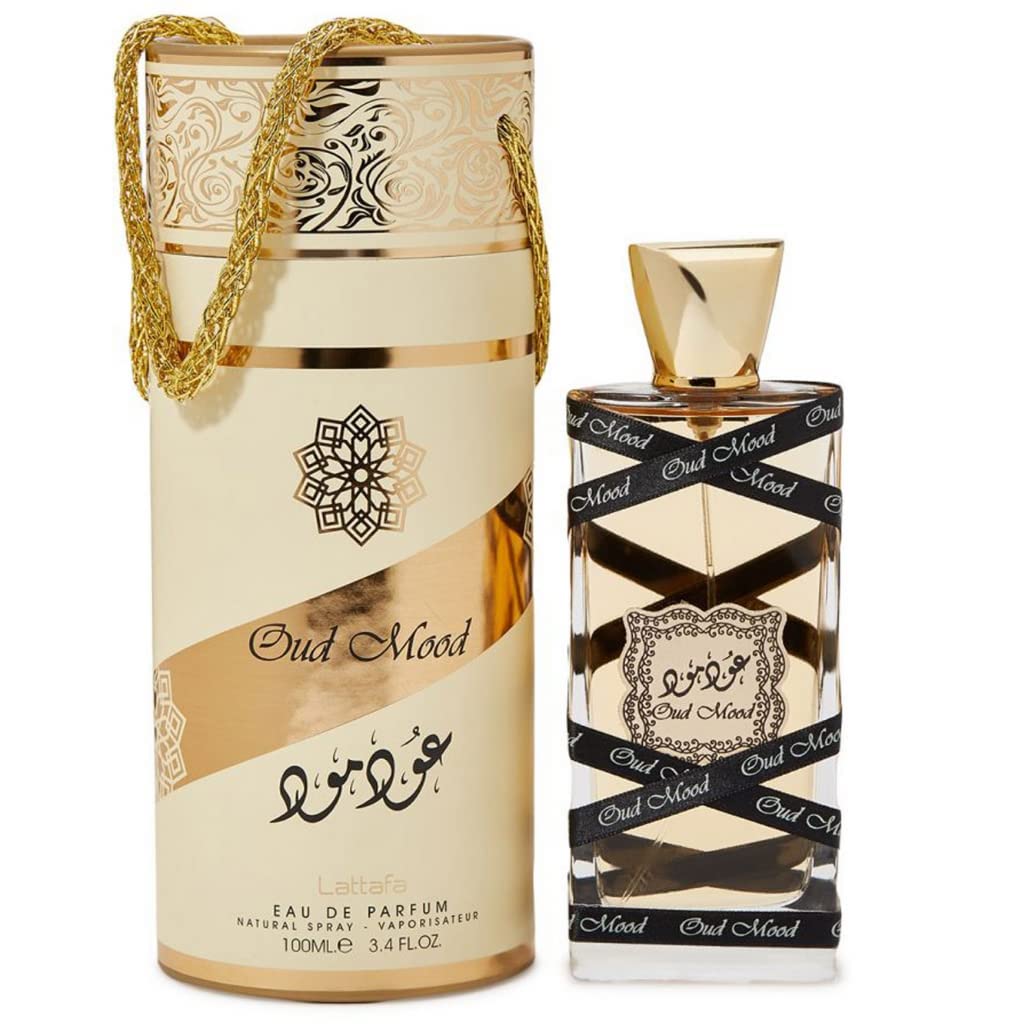 Lattafa Perfumes Oud Mood for Unisex Eau de Parfum Spray, 3.4 Ounce