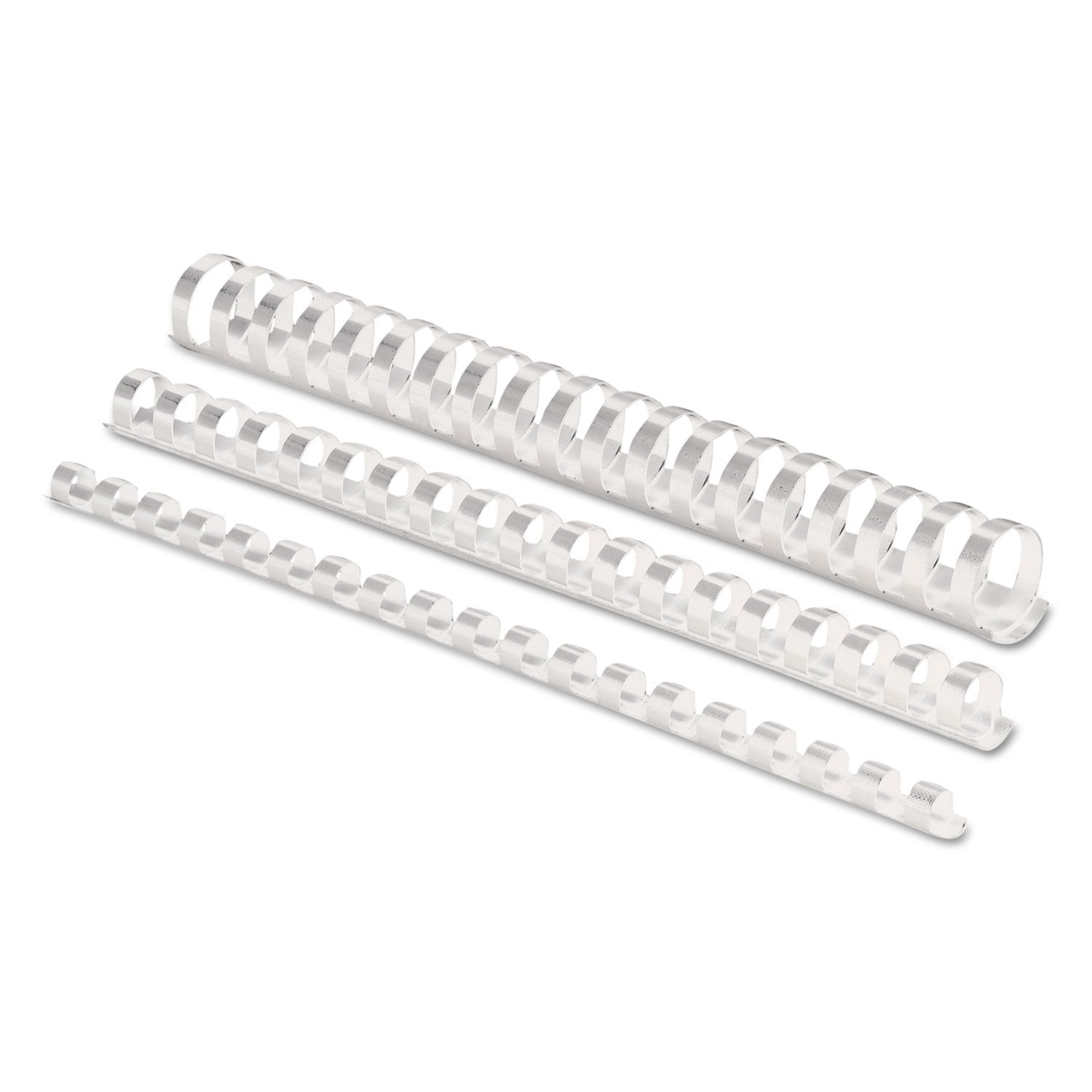 Fellowes Plastic Binding Combs, 90 Sheet Capacity, 1/2 Inch, White, 100 per Pack