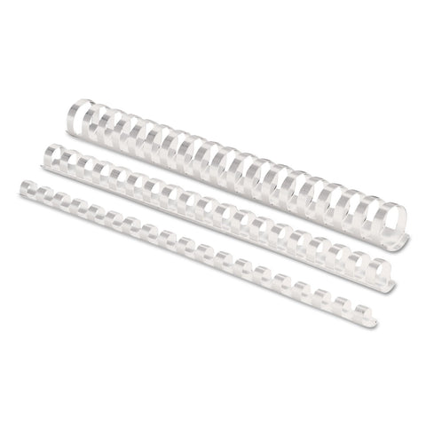 Fellowes Plastic Binding Combs, 90 Sheet Capacity, 1/2 Inch, White, 100 per Pack