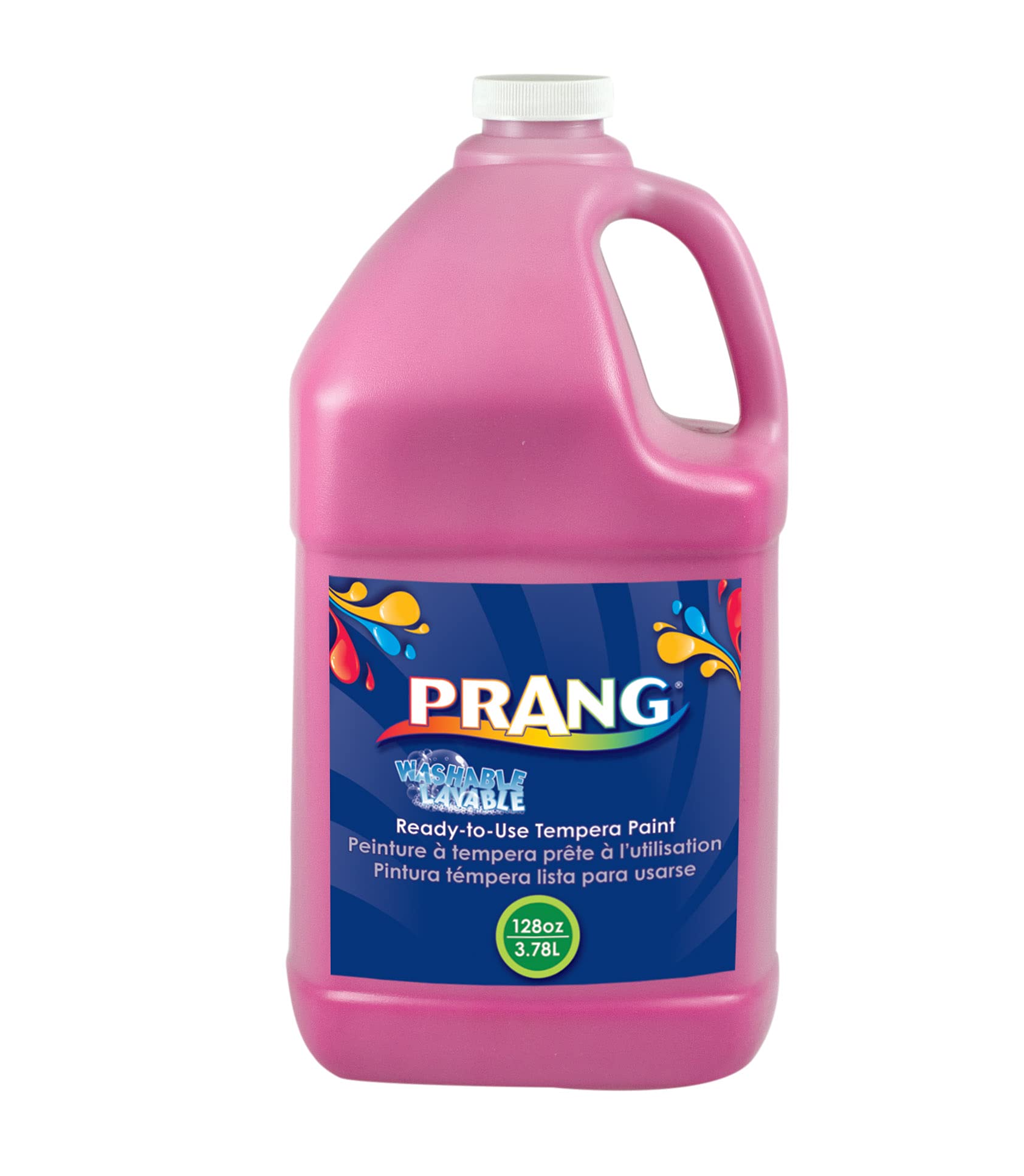 Prang Ready-to-Use Washable Tempera Paint, 1 Gallon Bottle, Magenta (10610)