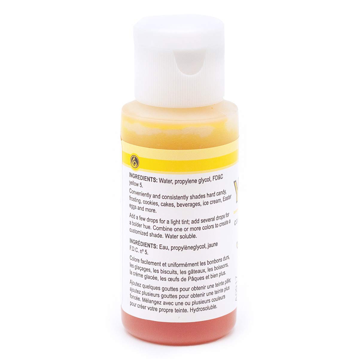 LorAnn Yellow Liquid Food Coloring, 1 ounce bottle