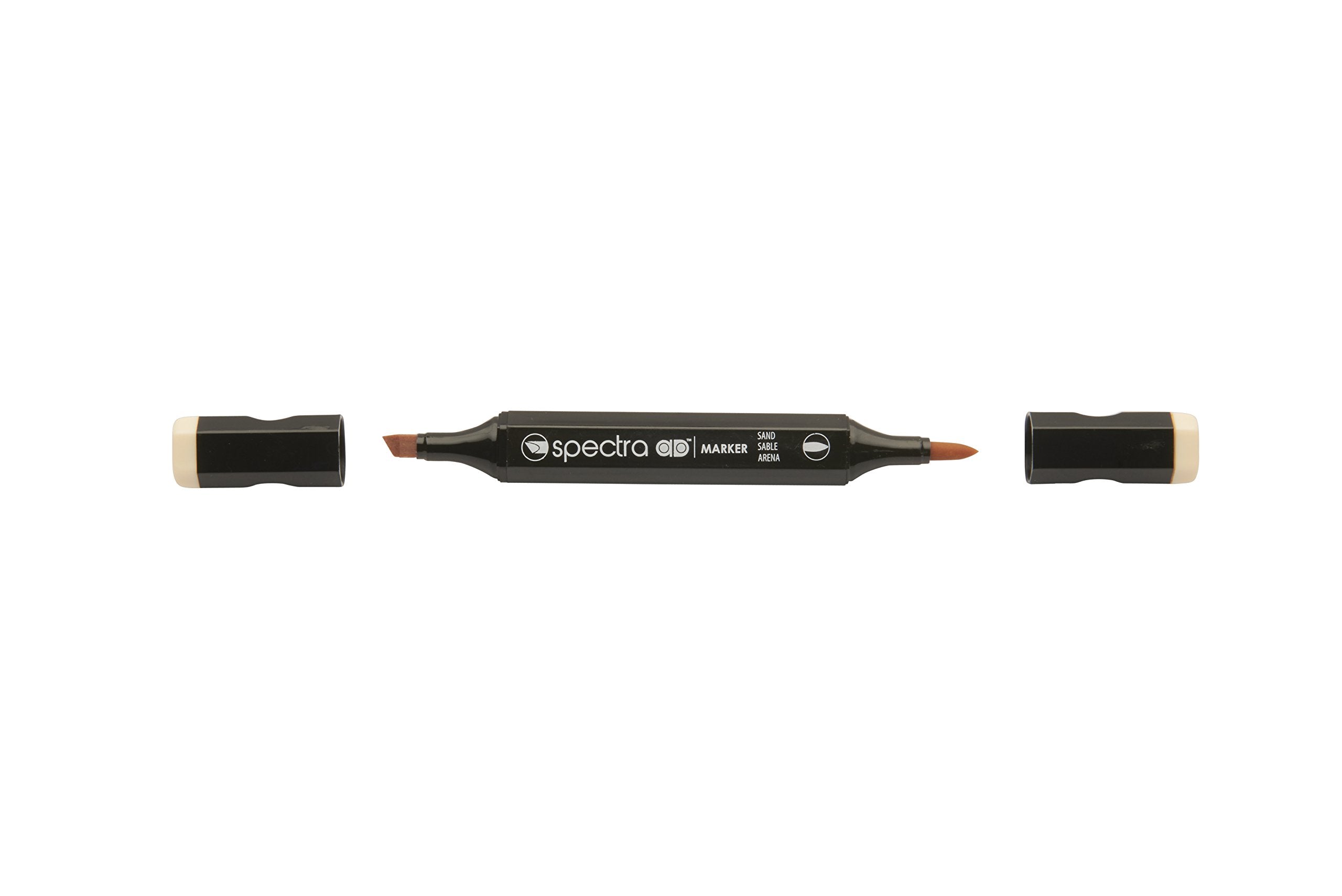 AD Marker Chartpak Spectra, Tri-Nib and Brush Dual-Tip, Sand, 1 Each (S078AD)