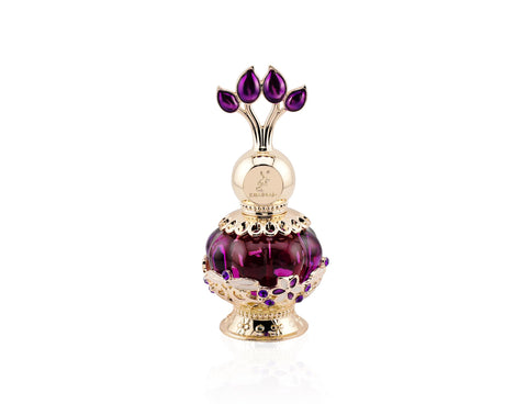 Khadlaj Purple Musk Concentrated Perfume Oil for Women, 20 ml / 0.7 Ounce
