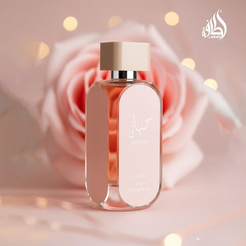 Lattafa Hayaati Florence for Women Eau de Parfum Spray, 3.4 Ounce