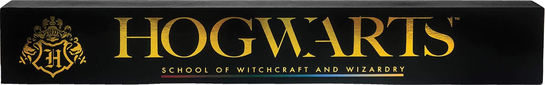Spoontiques Hogwarts Long Wood Sign Black