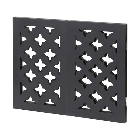 Indoor/Outdoor Solid Wood Starlight Design Freestanding Foldable Adjustable 3-Section Pet Gate