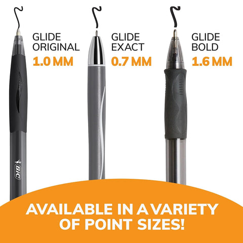 BIC 859025 Velocity Retractable Ballpoint Pens Bold Point Black Ink