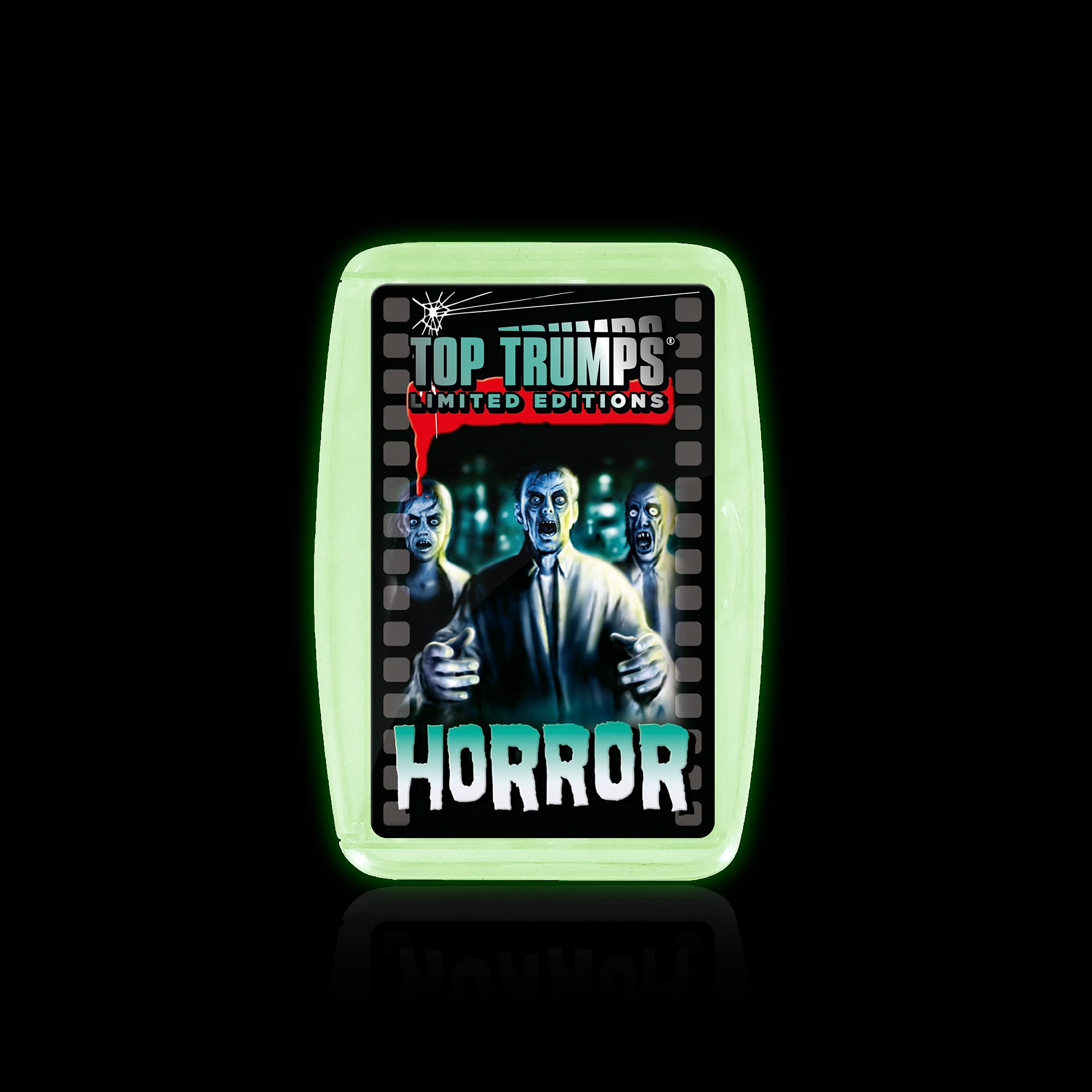 Horror 2020 Top Trumps Card Game w/Glow in The Dark Case