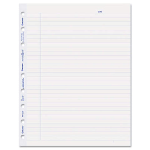 Blueline AFR9050R MiracleBind Ruled Paper Refill Sheets 9-1/4 x 7-1/4 White 50 Sheets/Pack