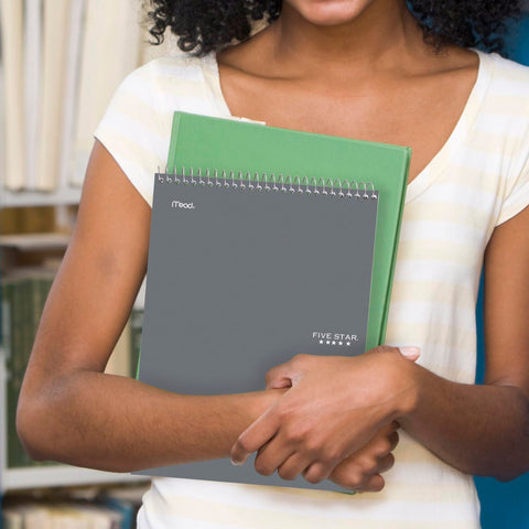 Five Star Top Bound Notebook, 1 Subject, College Ruled Paper, 100 Sheets, 11" x 8-1/2", Color Selected For You, 1 Count (06182)