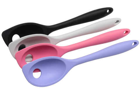 Chef Craft Premium Silicone Mixing Spoon, 11 inch, Pastel Blue