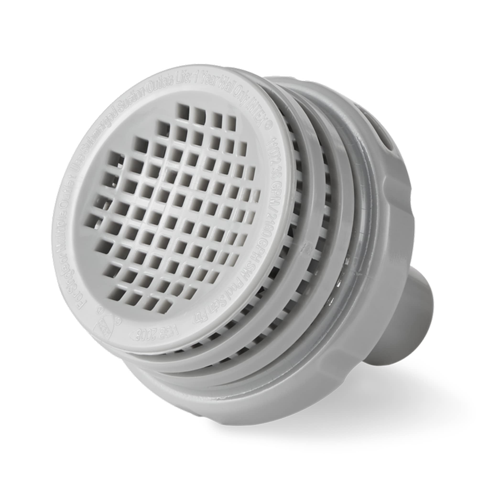 Intex 26005E Above Ground Swimming Pool Inlet Air Water Jet Part Kit with Plunger Valve, Strainer Connector, Jet Nozzle, Strainer Grid & More