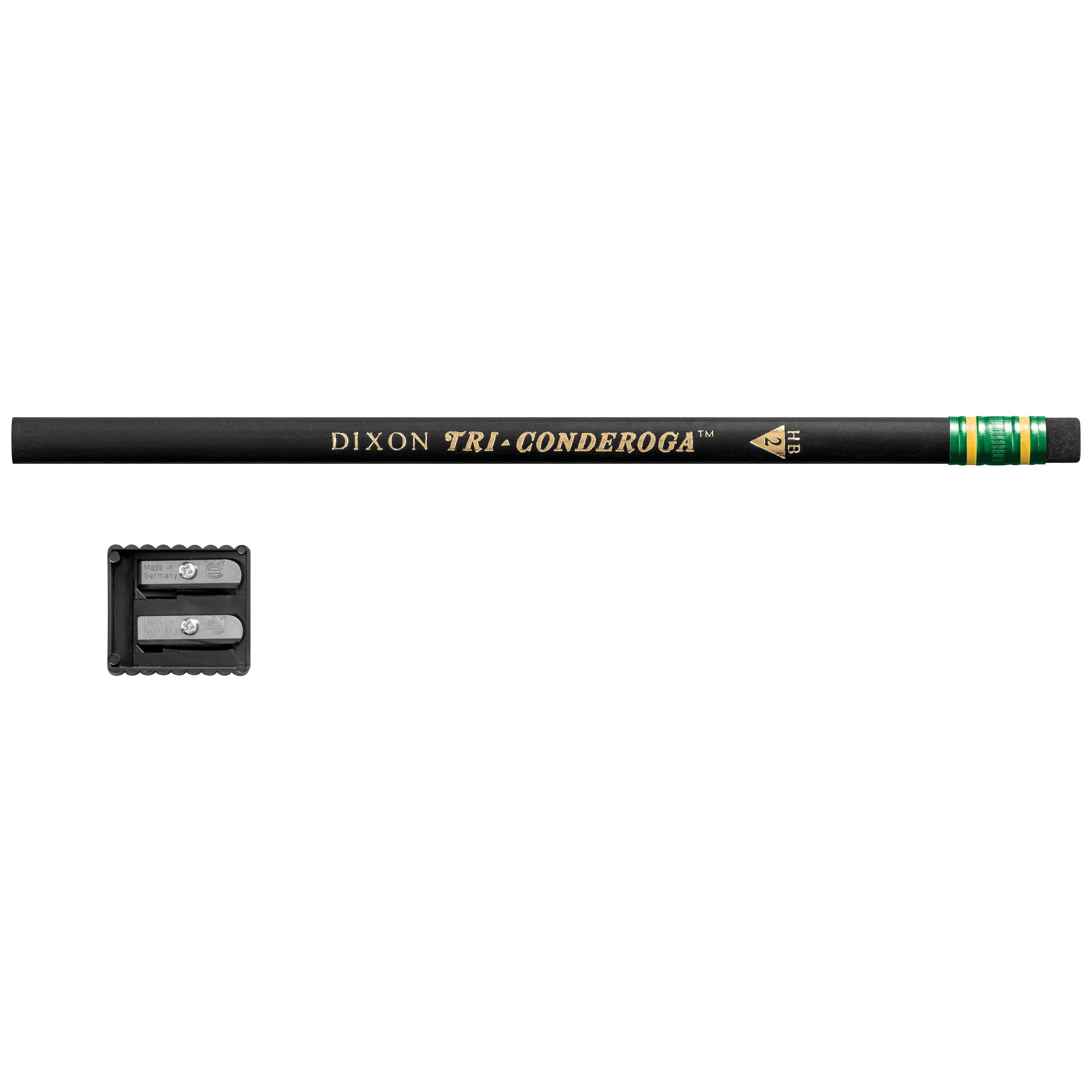 Dixon Tri-Conderoga Triangular Black Woodcase