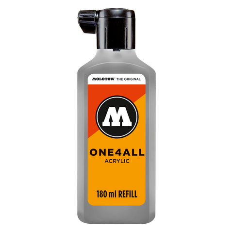 Molotow ONE4ALL Acrylic Paint Refill, For Molotow ONE4ALL Paint Marker, Cool Grey Pastel, 180ml Bottle, 1 Each (692.203)