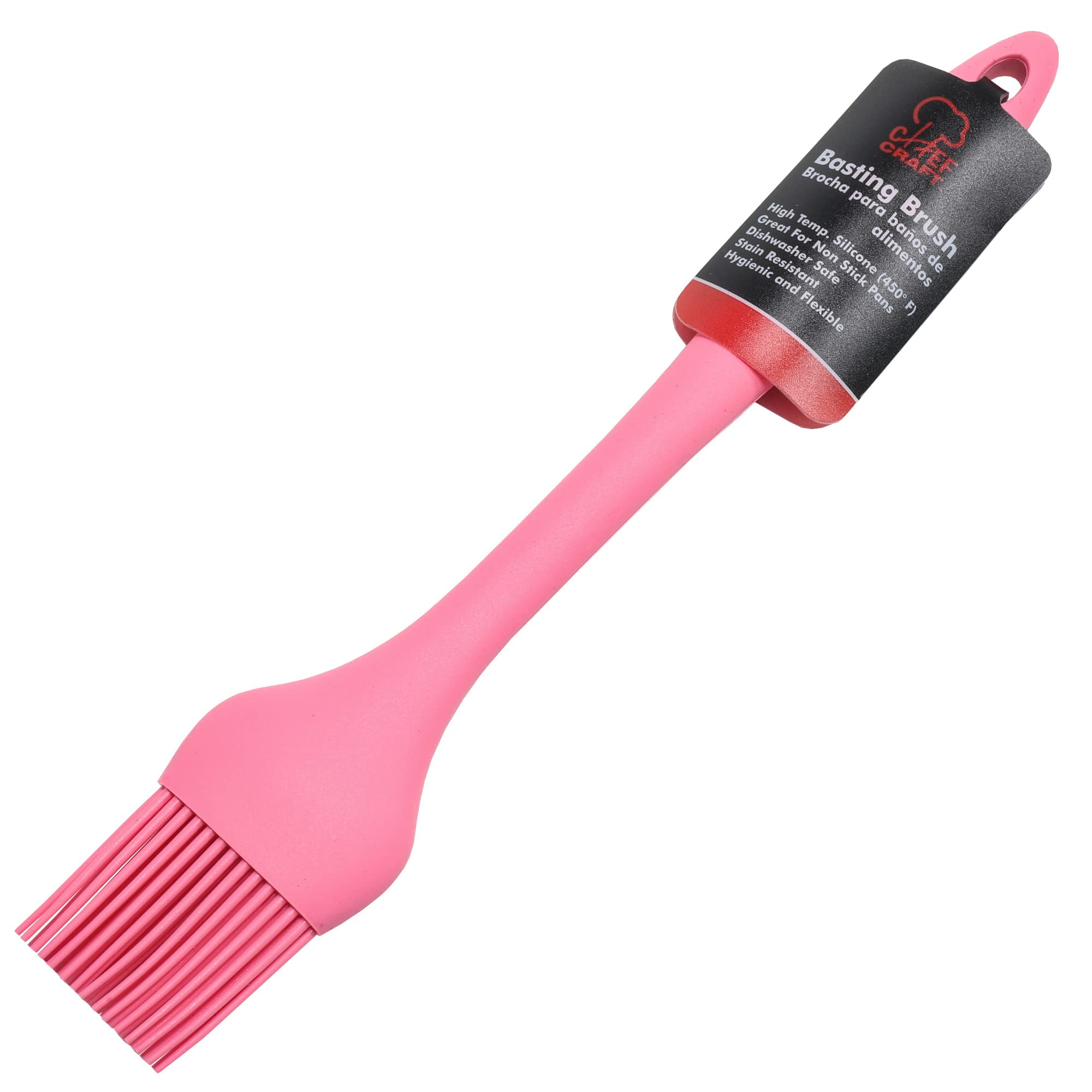 Chef Craft Premium Silicone Basting Brush, 10.25 inch, Pink