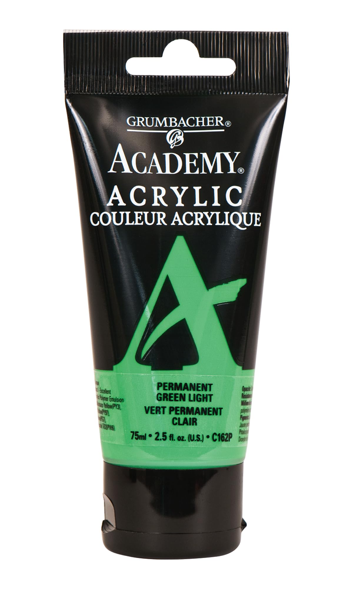 GRUMBACHER Academy Acrylic Paint Size: 254 oz, Permanent Green Light (C162P)