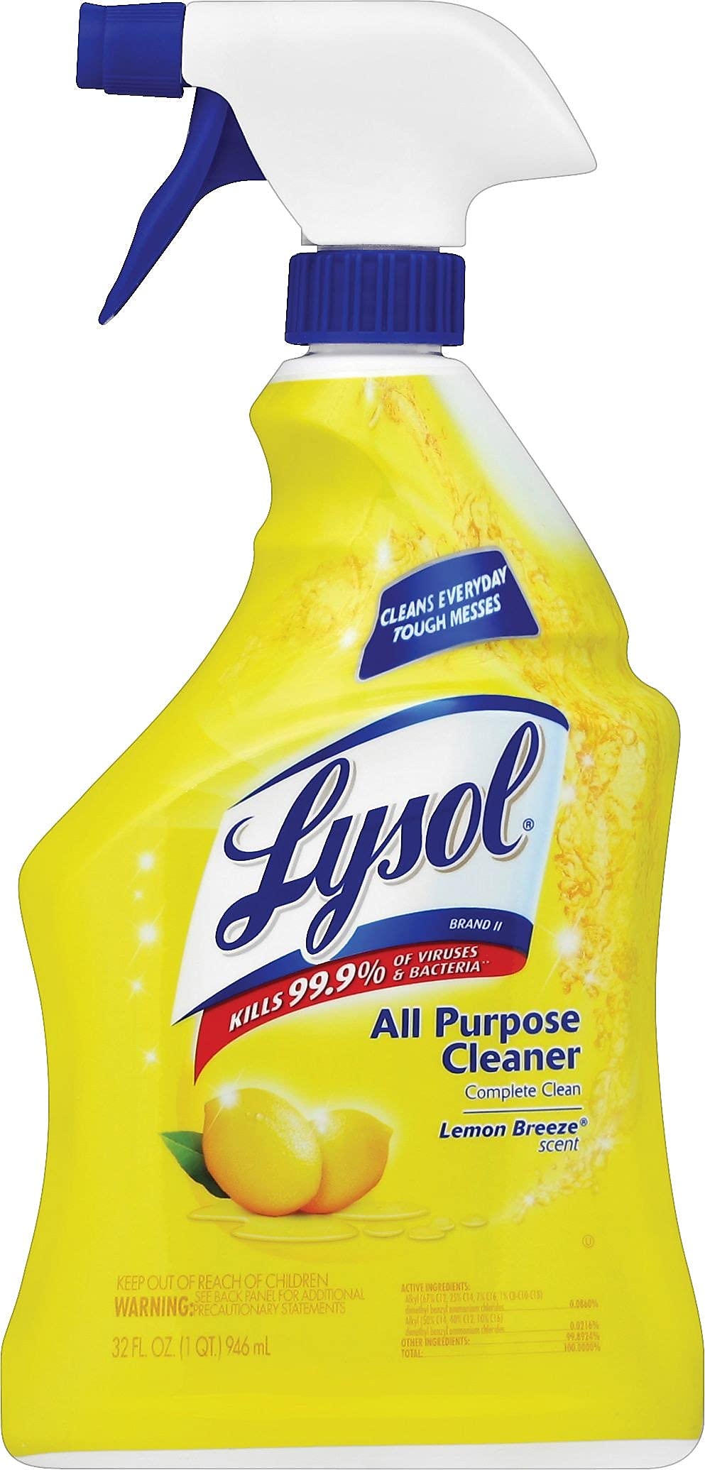 Lysol All Purpose Cleaner Spray, Lemon Breeze, 32oz