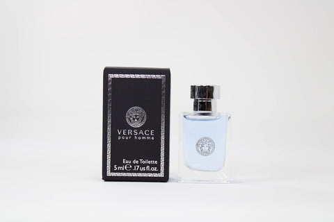 VERSACE Pour Homme 5 Ml Eau de Toilette Mini, 0.17 Ounce