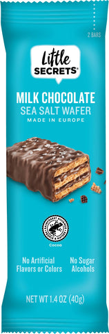 Little Secrets Milk Chocolate Crispy Wafers | 1 Twin Pack | Made in Europe | Nothing Artificial & No Sugar Alcohols | Sustainable Cocoa | 1.4oz, Pack of 1
