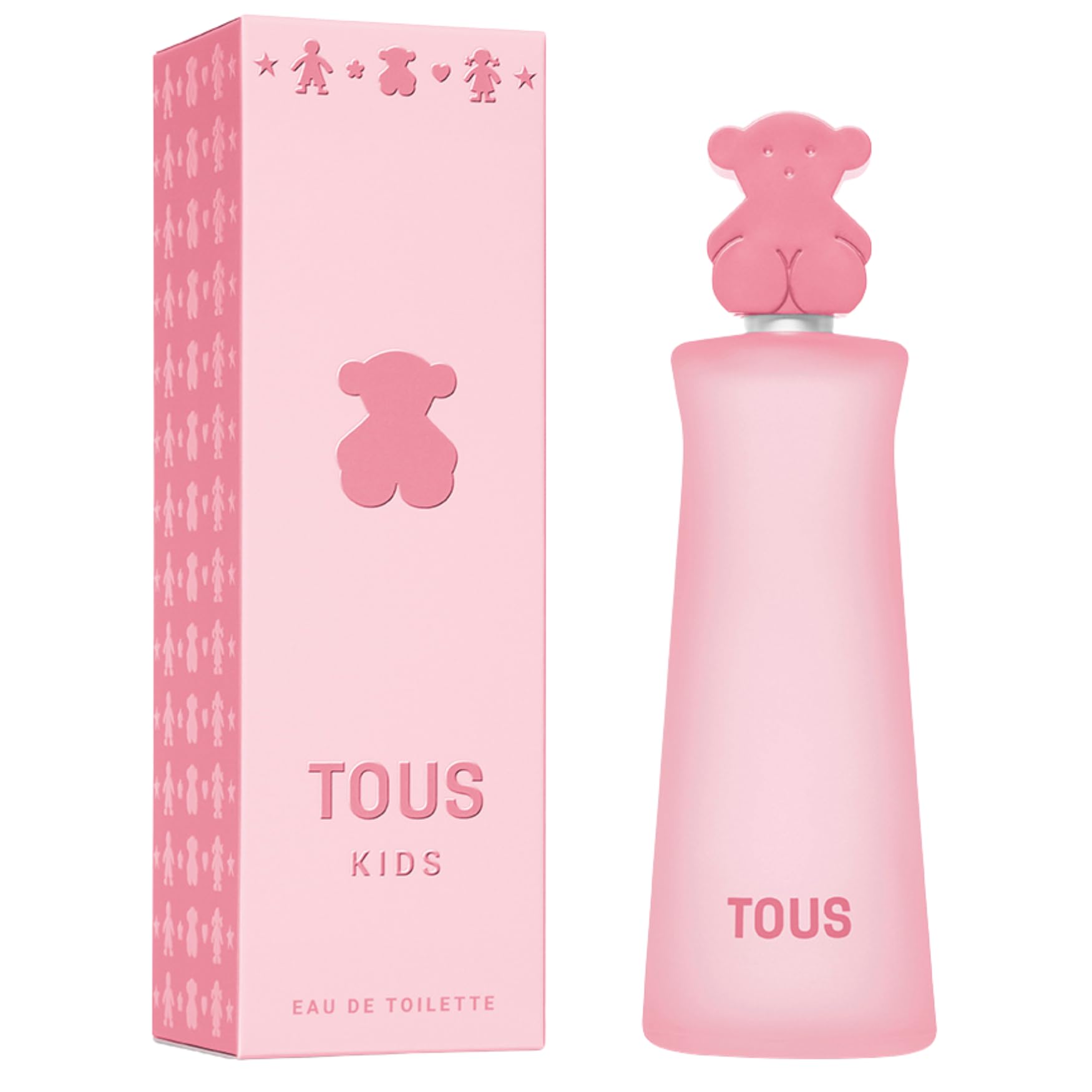 TOUS Kids Girl Eau de Toilette Spray, Floral Fresh Scent, Gentle on Girls' Sensitive Skin. Ideal for Everyday Use, With Notes of Apricot, Coconut Water, Musk, and Vanilla Ice Cream, 3.4 Fl Oz