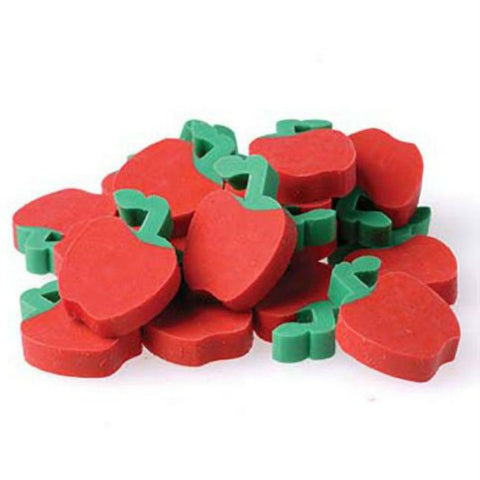 U.S. Toy Apple-Shaped Erasers – 144-Pack Mini Classroom Prizes