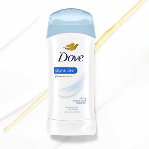Dove Original Antiperspirant Deodorant for Women Original Clean 48 Hour Sweat & Odor Protection 2.6 oz
