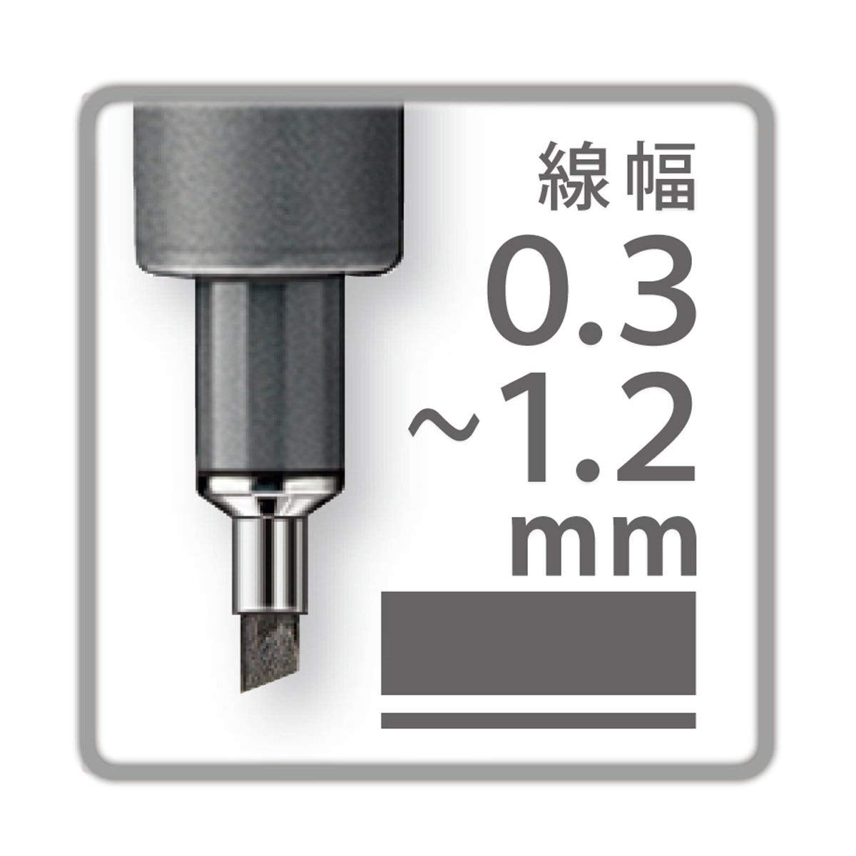 STAEDTLER 308 C2-9 Pigment Liner Black Chisel Tip 0.3-3.00 mm