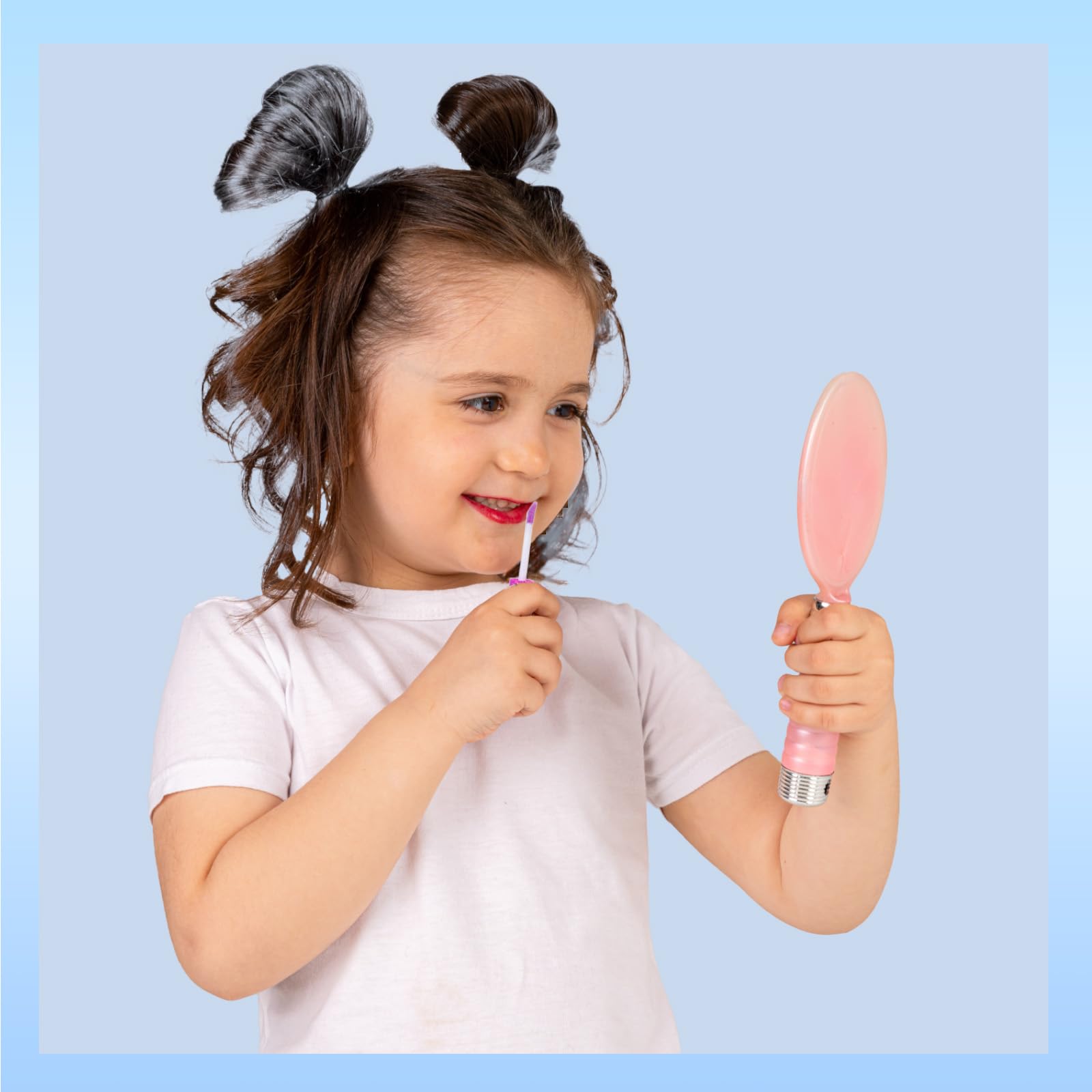Disney Minnie Mouse 7 Piece Plant Based Lip Gloss, Girls Party Favors, First Makeup Set for Girl, Perfect for Parties, Sleepovers, and Birthday Gifts, Ages 3+, by Townley Girl