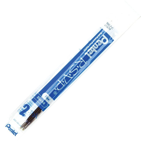 Pentel Refill Ink for BK90 R.S.V.P. Ballpoint Pen, Fine Line, Blue Ink, 2-Pack (BKL7-C)