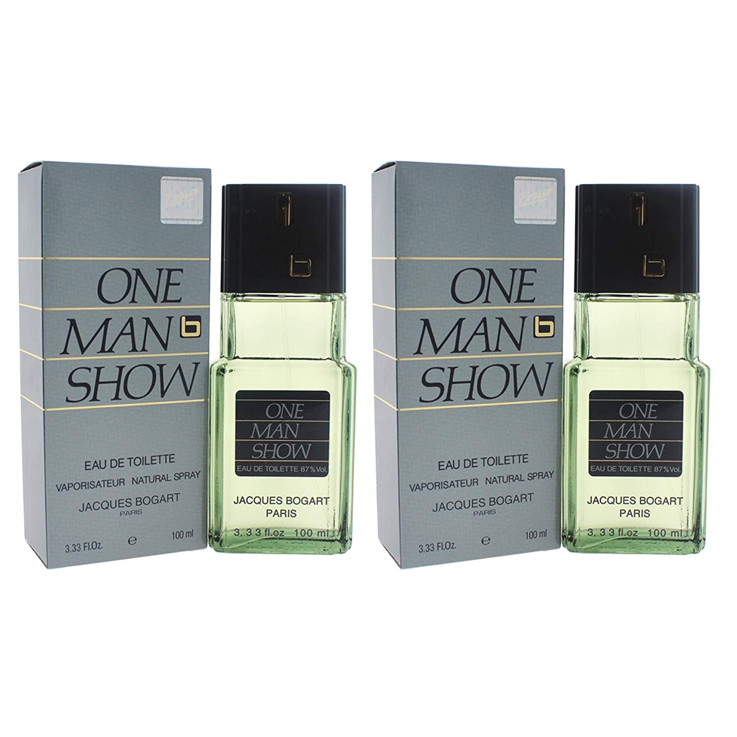 One Man Show By Jacques Bogart For Men. Eau De Toilette Spray 3.3 Ounces (Pack of 2)