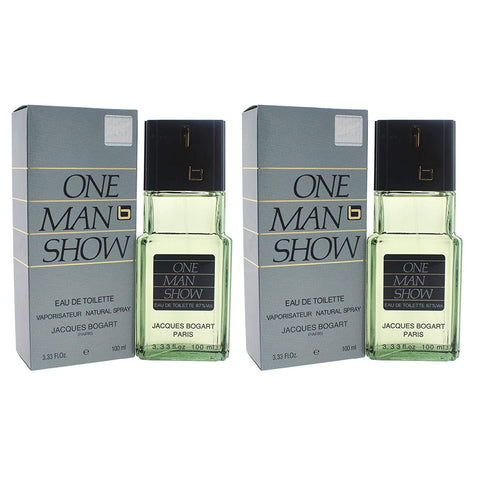 One Man Show By Jacques Bogart For Men. Eau De Toilette Spray 3.3 Ounces (Pack of 2)