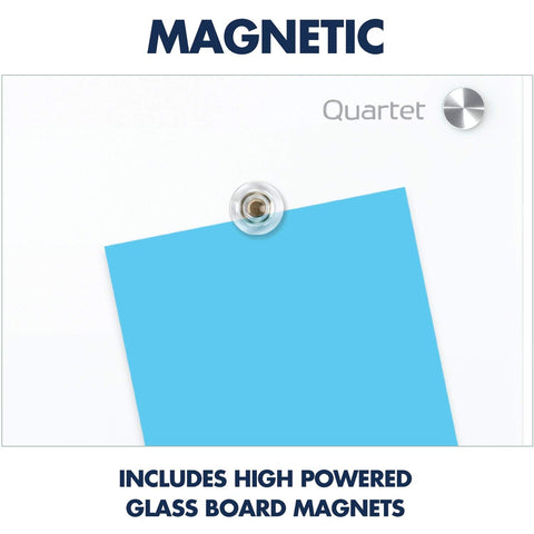 Quartet Dry Erase Board, Magnetic Whiteboard 6' x 4', Glass Board for Wall, Infinity, Brilliance White (G27248W)