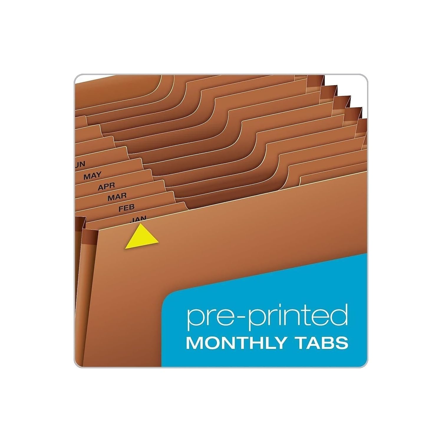 Globe Weis Globe-Weis/Pendaflex Heavy Duty 12-Pocket Expanding File, Monthly Index, Legal Size, Brown, (R219MHD)