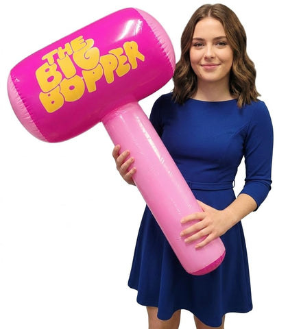 Pink Inflatable Big Bopper Hammer 38" L (1 Pack)