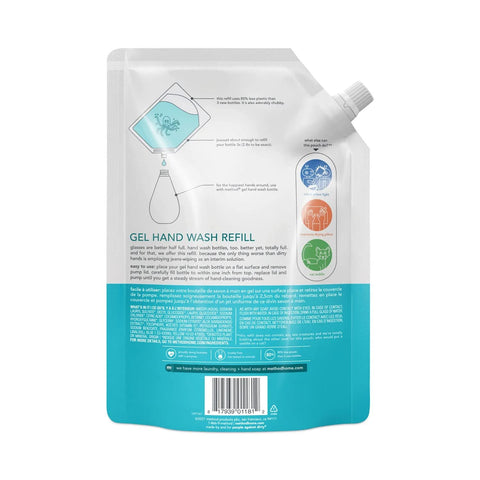 Method Gel Hand Wash Refill Pouch, Waterfall, 34 Ounce