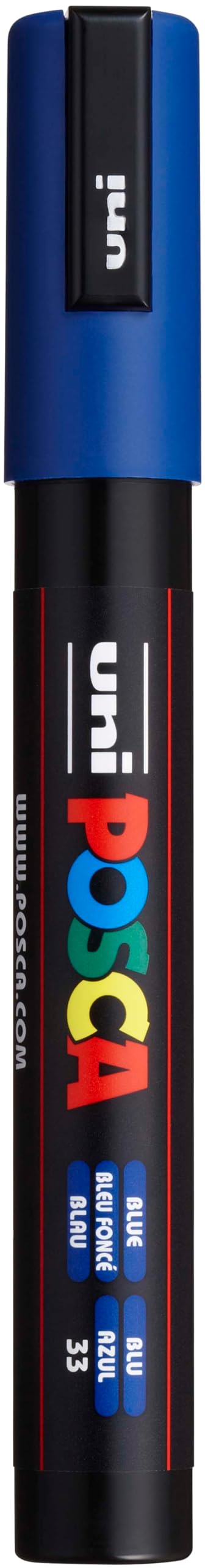 Posca Acrylic Paint Marker, Medium, Blue width 1.8 mm to 2.5 mm