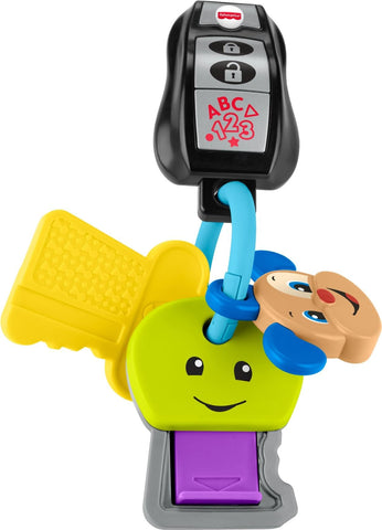Fisher-Price Baby & Toddler Toy Laugh & Learn Play & Go Keys, Portable Educational Musical Activity for Infants Ages 6+ Months