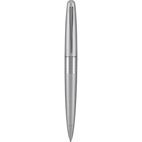 PILOT Metropolitan Collection Ball Point Pen, Silver Barrel, Dots Design, Medium Point, Black Ink (91305)