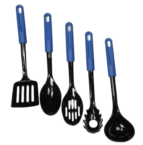 Chef Craft Basic Nylon Spatula/Turner, 11.5 inch, Blue/Black