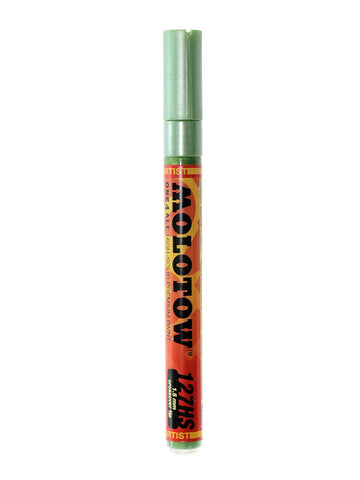 MOLOTOW ONE4ALL Acrylic Paint Marker, 1.5mm, Metallic Green, 1 Each (127.504)