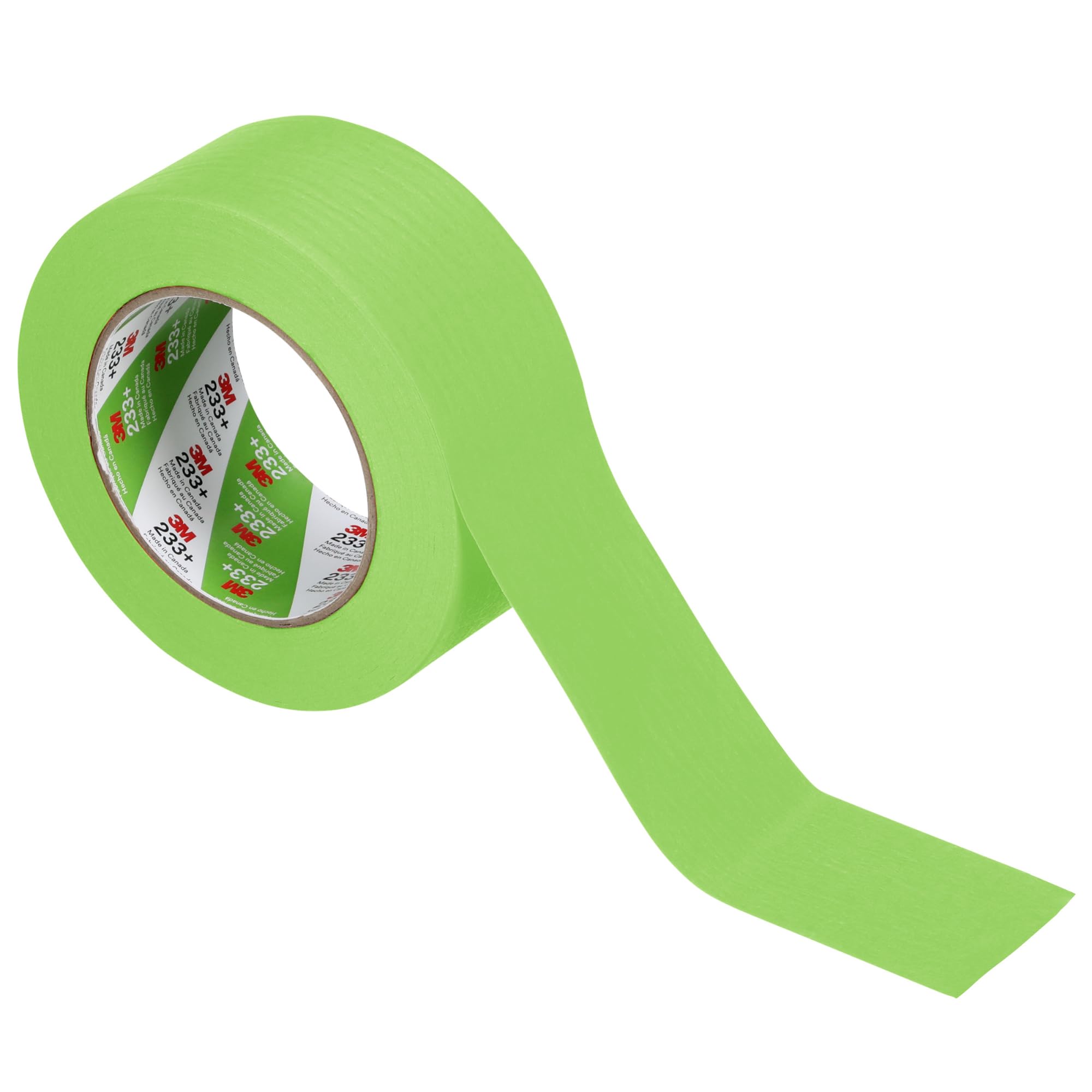 Scotch Performance Masking Tape 233+, 26344, Flexible, Moisture Resistant, Green Color, 6 mm x 55 mm, Automotive Masking Tape