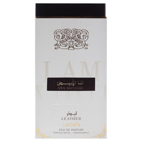 Lattafa Perfumes Ana Abiyedh Leather for Unisex Eau De Parfum Spray, 2.0 Ounce