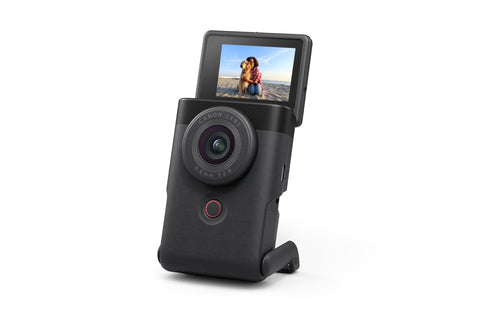 Canon PowerShot V10 Compact Vlogging Camera, 1" CMOS Sensor, 4K Video Streaming, Built‑in Wide‑Angle Zoom Lens, Flip‑LCD & Stereo Mic, Image Stabilization, Creator Studio in Your Pocket, Black