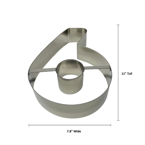 Ateco Extra Large Number 6 or 9 Cake Cutter