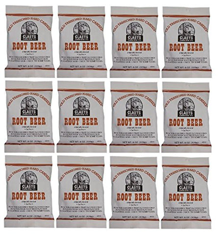 Claeys Old Fashioned Root Beer Hard Candy 6 oz.