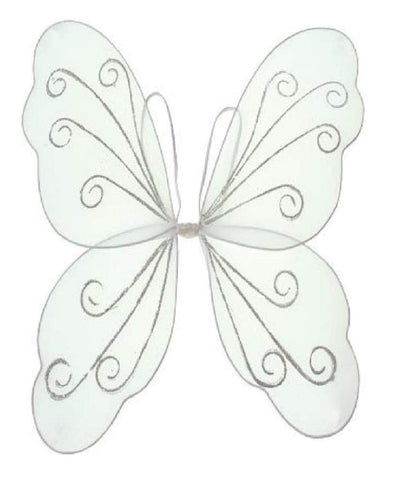U. S. Toy Angelic Butterfly Wings Costume, White, 21" x 18"