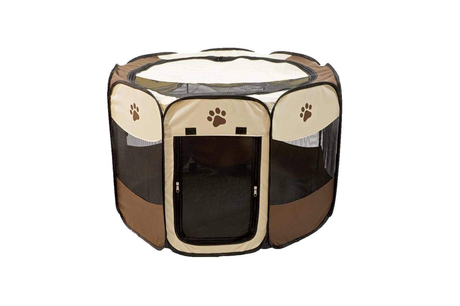 Etna Portable Foldable Pet Playpen For Dogs, Paw Print - Indoor and Outdoor Use, Medium/Large Sized Pets - Pop-Up, Traveling, Kennel Design, Ideal for Keeping Pets Safe and Secure - 36 x 23 Inches