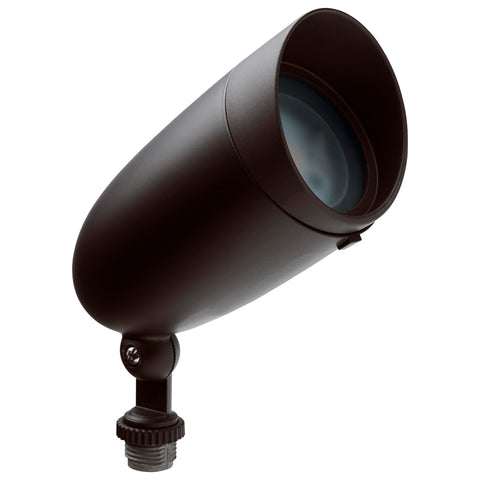 Nuvo 62-1205 Outdoor Landscape Spotlight, Waterproof LED Fixture, Yard Flood Light, 6.25-Inch Bronze, 3000K Warm White, 900 Lumens, 120V, Die-Cast Aluminum