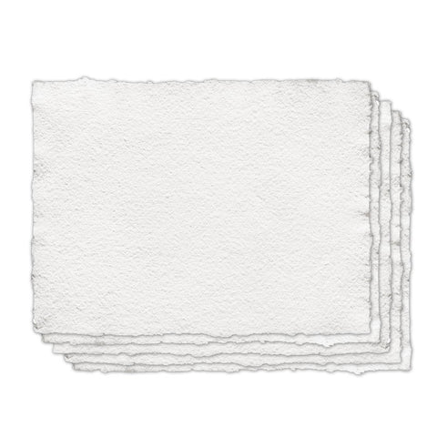 Indigo Artpapers 18" x 24" 100% Cotton Handmade Paper for Mixed Media, 200 GSM, 5 Sheets/Pack (CO2001824MM)